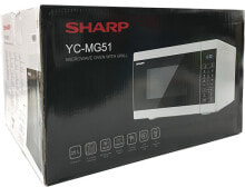 Sharp YC-MG51E-W 25 Liter 900 W Kombi-Mikrowelle weiß