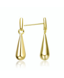 Купить серьги Rachel Glauber: Chic 14K Gold Plated cubic zirconia Drop Earrings