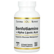 California Gold Nutrition, Benfotiamine + Alpha Lipoic Acid, 30 Veggie Capsules