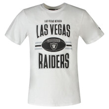 Мужские спортивные футболки Мужская спортивная футболка белая с надписью NEW ERA NFL Football Las Vegas Raiders Short Sleeve T-Shirt