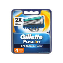 Купить женские бритвы и лезвия Gillette: replacement heads FusionPro Glide 4 pieces