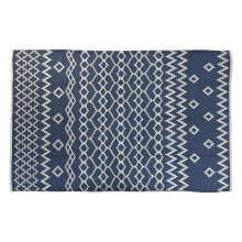 Ковры и ковровые дорожки ковер DKD Home Decor Синий Белый Араб (120 x 180 x 1 cm)