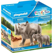 Children's play sets and figures made of wood pLAYMOBIL - 70357 - Nashorn und ihr Junges