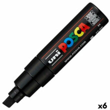 Felt-tip pens POSCA PC-8K Black (6 Units)