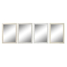 Wall mirror DKD Home Decor 70 x 2 x 97 cm Crystal Ivory polystyrene (4 Units)