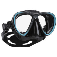 Masks and snorkels for scuba diving