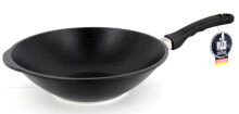 AMT I-1132 Induktion Wok Aluminumguss 32 cm Ø, Höhe 11 cm