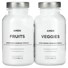 Amen, Fruits & Veggies, 2 Bottles, 180 Vegetable Capsules