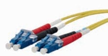 Кабель-каналы mETZ CONNECT 151P1JOJO10E волоконно-оптический кабель 1 m OS2 2x LC Желтый