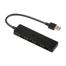 USB-концентраторы i-tec Advance U3HUB404 хаб-разветвитель USB 3.2 Gen 1 (3.1 Gen 1) Type-A 5000 Мбит/с Черный
