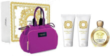 Versace Eros Pour Femme - Duftset (Eau de Toilette 100ml + Körperlotion 100ml + Duschgel 100ml + Kosmetiktasche)