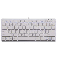 Клавиатуры R-Go Tools RGOECESPW клавиатура USB QWERTY Испанский Белый