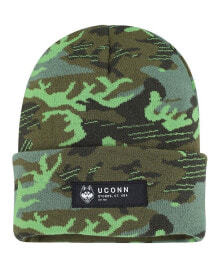 Men's Camo UConn Huskies Veterans Day Cuffed Knit Hat
