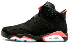 Jordan Air Jordan 6 Retro Infrared Black 3m 麂皮 高帮 复古篮球鞋 男款 黑红 2014年版 / Кроссовки Nike Air Jordan 6 Retro Infrared Black (2014) (Черный)