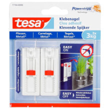 TESA 77764 Adjustable Adhesive Nail For Tiles&Metal 3Kg 2 Units