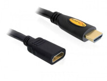 Компьютерные разъемы и переходники DeLOCK 2m HDMI HDMI кабель HDMI Тип A (Стандарт) Черный 83080