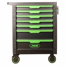 JBM Tool cart 7 drawers green empty