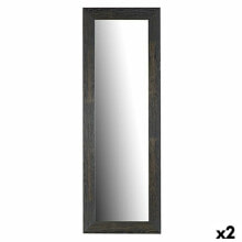Wall mirror Brown Wood Glass 1,5 x 154,5 x 52,5 cm (2 Units)