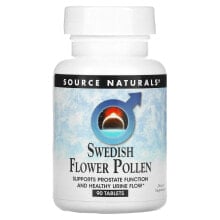 Витамины и БАДы для мужчин Source Naturals, шведская цветочная пыльца, 90 таблеток