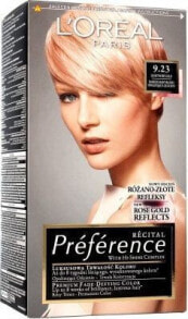 L'Oreal Paris Preference Hair Colour 9.23 Стойкая краска, придающая блеск волосам, оттенок чистый розовый