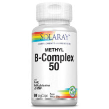 Витамины группы В SOLARAY Methyl B-Complex 50 --Витамин  Метил B-Комплекс 50-- 60 растительных капсул