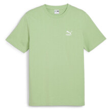 Puma Classics Small Logo Crew Neck Short Sleeve T-Shirt Mens Green Casual Tops 6 купить онлайн