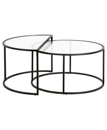 Hudson & Canal luna Nested Coffee Table, Set of 2