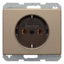 Accessories for sockets and switches berker Hager 47140001 - Type F - Bronze - Plastic - 250 V - 16 A - 50 - 60