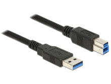 DeLOCK 85066 USB кабель 1 m 3.2 Gen 1 (3.1 Gen 1) USB A USB B Черный