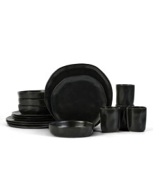 Hekonda Stoneware 16 Pieces Dinnerware Set, Service for 4