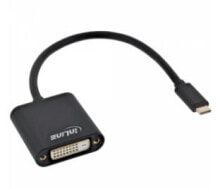 InLine 64103B видео кабель адаптер 0,2 m USB Type-C DVI-D Черный