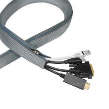 KAB0071 - Cable management - Grey - Polyester - Abrasion resistant - Heat resistant - 1000 m - 30 mm