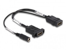 87038 - HDMI - HDMI - DC - 0.3 m - Black