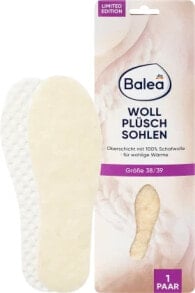 Einlegesohlen Wollplüsch Gr. 38/39 (1 Paar), 2 St