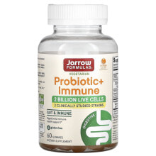 Jarrow Formulas, Probiotic + Immune, апельсин, 90 жевательных таблеток