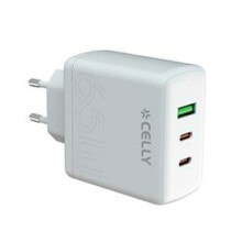 Wall Charger Celly TC3GAN65WEVOWH White 65 W