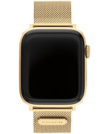 COACH gold-Tone Mesh Bracelet for Apple Watch® 42/44/45mm