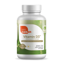 Витамин D zahler Vitamin D3 Витамин D3 2000 МЕ 120 гелевых капсул