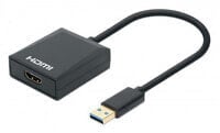 Manhattan 153690 док-станция для ноутбука Проводная USB 3.2 Gen 1 (3.1 Gen 1) Type-A Черный