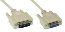 Computer connectors and adapters 17740 - Beige - DB15 - 2 m - DB15 - DB15 - Male/Female