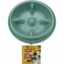 Slow Eating Food Bowl for Pets Tyrol Blue Plastic Ø 20 cm 950 ml