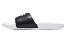 Nike Benassi JDI Slide Slipper 简约拖鞋 白黑 / Сланцы Nike Benassi JDI 343880-104