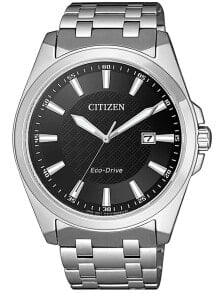 Мужские наручные часы с браслетом Мужские наручные часы с серебряным браслетом Citizen BM7108-81E Classic Mens 41mm 10 ATM