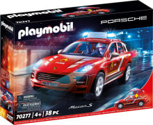 Автомобили Playmobil Porsche 70277 Porsche Macan S Fire Brigade Vehicle with Light and Sound Effects, from 4 Years On