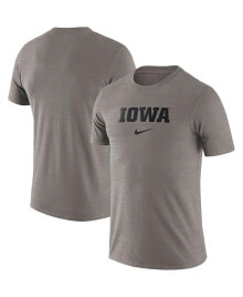 Nike men's Heather Gray Iowa Hawkeyes Team Issue Velocity Performance T-shirt