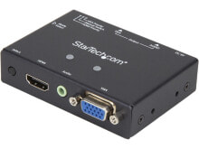 StarTech.com 2x1 VGA + HDMI to VGA Converter Switch w/ Priority Switching