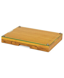 Picnic Time toscana® by Concerto Glass Top Cutting Board with Cheese Tools