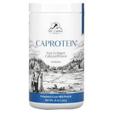 Мт Капра, Caprotein, высококачественный протеин из козьего молока, ваниль, 1 ф. (453 г)