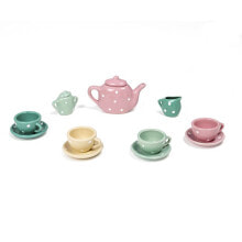 EUREKAKIDS Set of 13 ceramic pieces to play tea