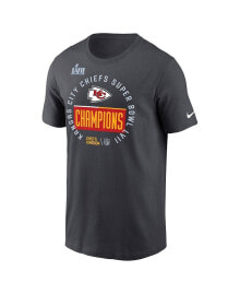Nike men's Anthracite Kansas City Chiefs Super Bowl LVII Champions Locker Room Trophy Collection T-shirt